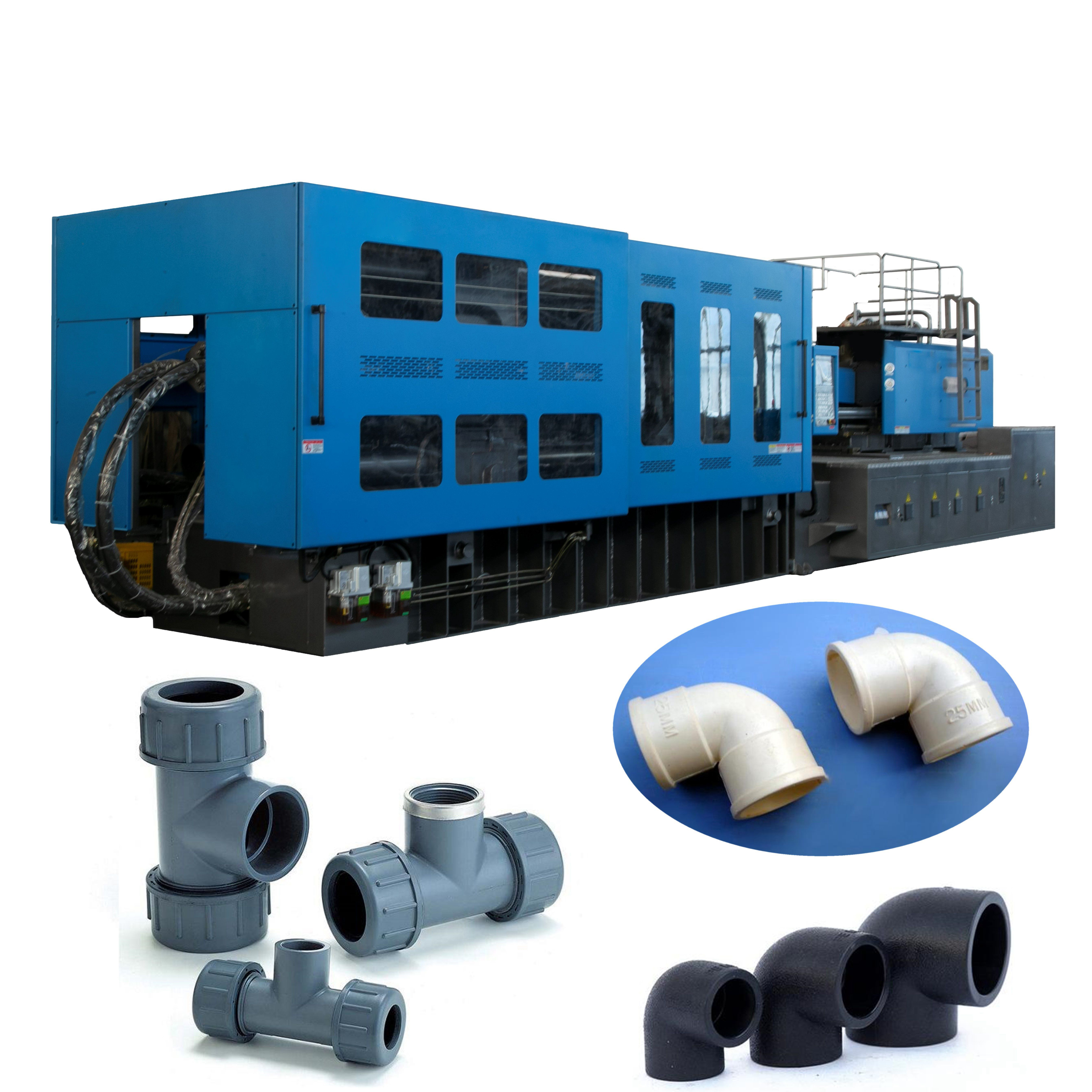 Customized PVC PPR Pipe Fitting Manufacture Plastic Injection Molding Machine